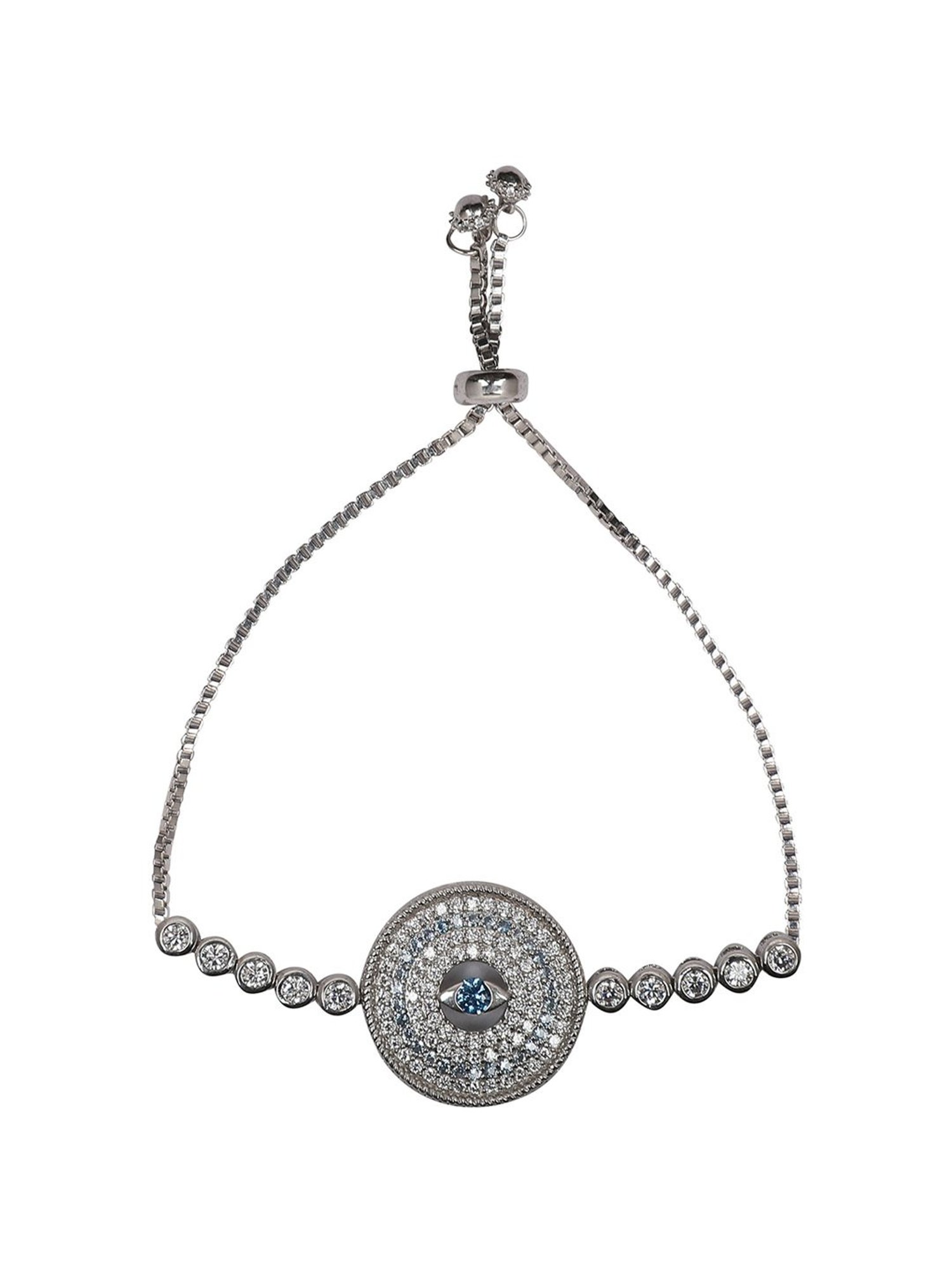 The Real Effect London 800 Silver CZ Bracelet for Women