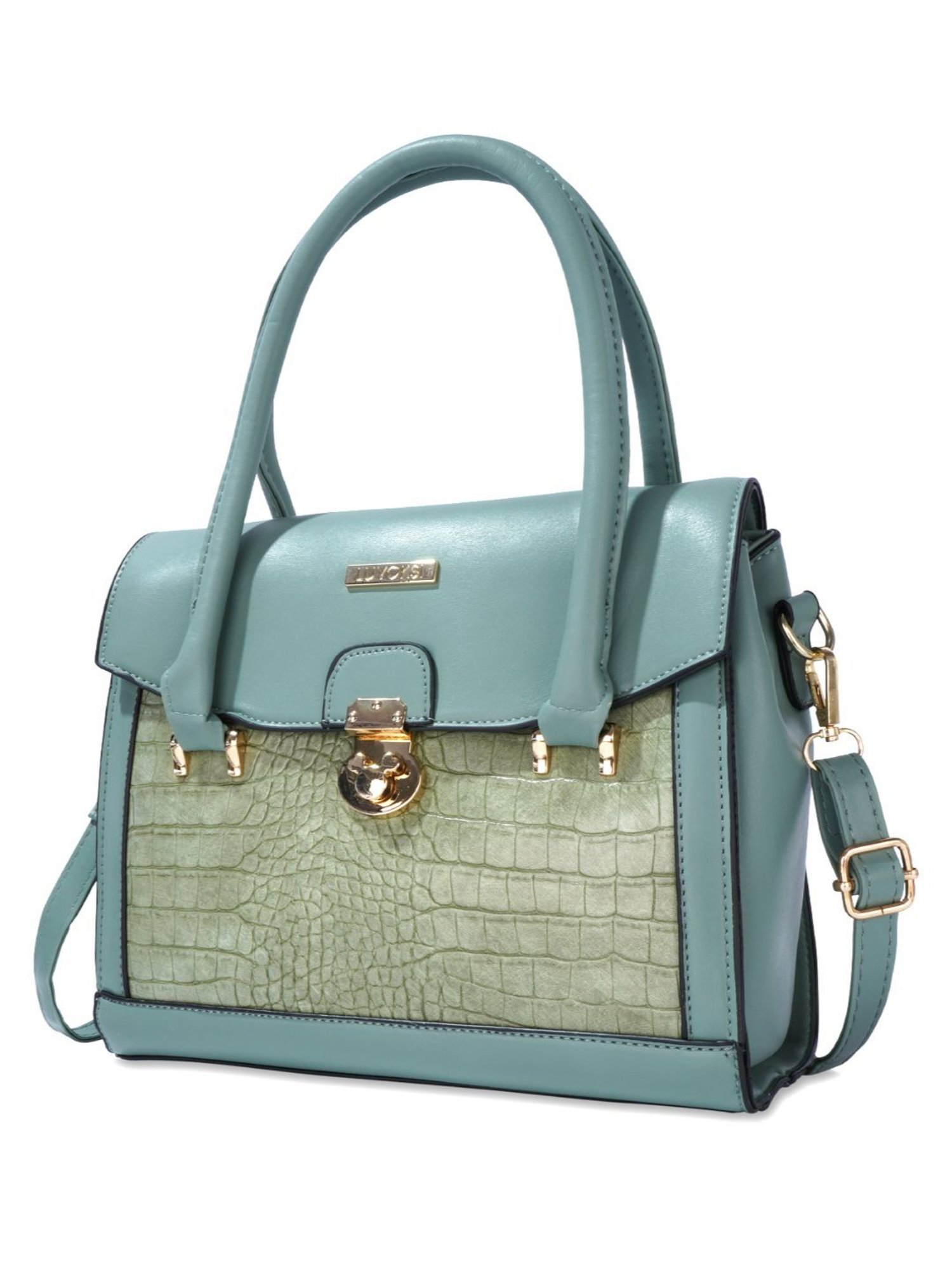 Luvoksi Green Animal Effect Large Satchel Handbag