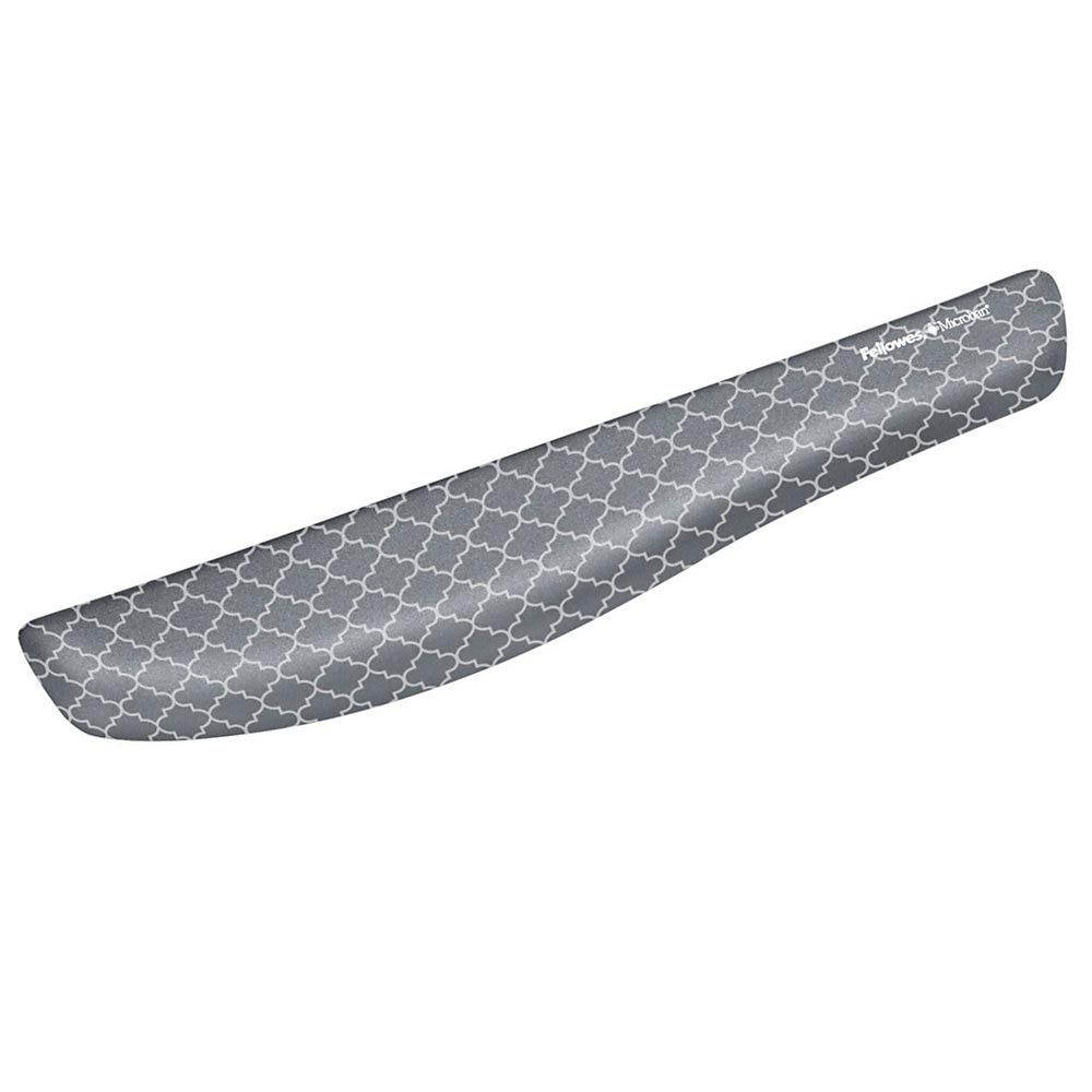 Fellowes 9549801 PlushTouch Keyboard Wrist Rest with Microban - Gray Lattice