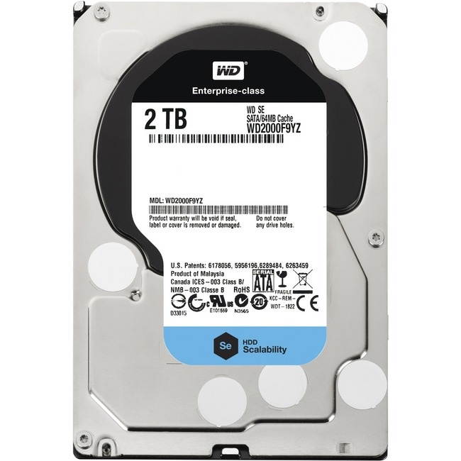 WD WD2000F9YZ WD2000F9YZ 2 TB Hard Drive - 3.5" Internal - SATA (SATA/600)