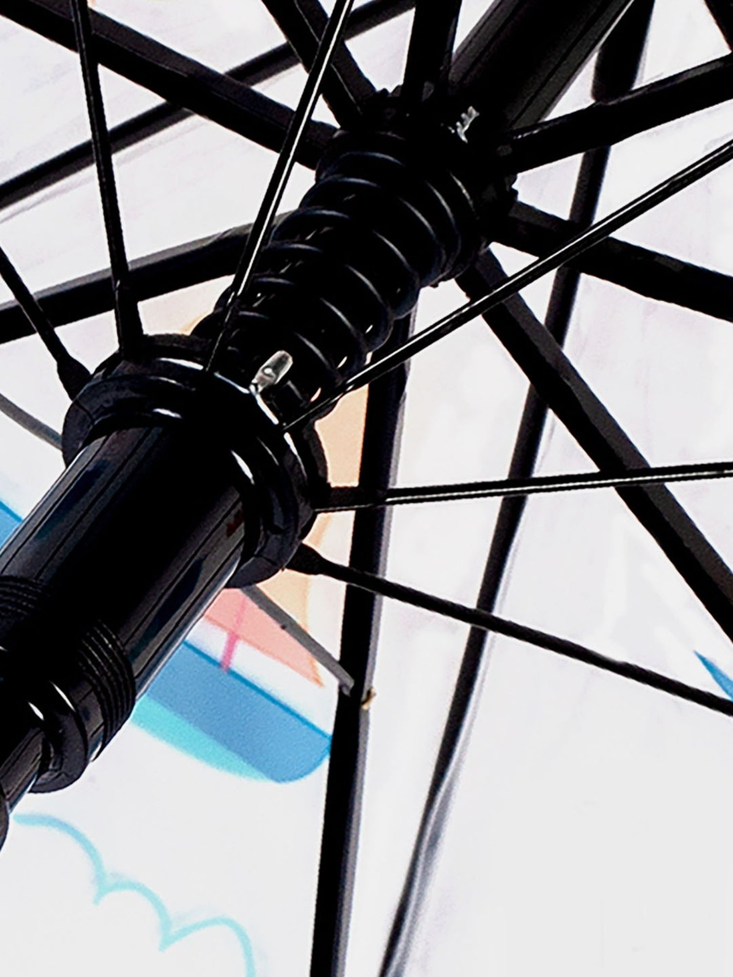 Little Surprise Box Blue Polyester Printed 2 Fold Umbrella