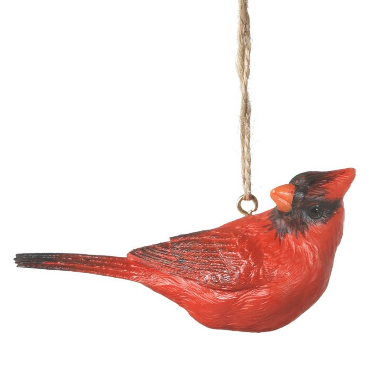 Ganz 3.5" Country Cabin Cardinal Bird Christmas Ornament - Red