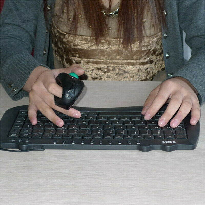 Wireless Air Mouse Ergonomic Trackball Handheld Finger USB Mouse USB Optical Trackball Mice for PC Laptop