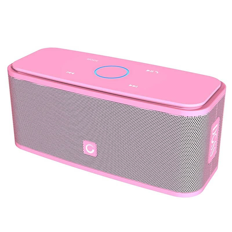 SoundBox Touch Portable Wireless Bluetooth Speakers with 12W HD Sound and Bass 20H Playtime Handsfree Speakers for Home Outdoor TravelPink