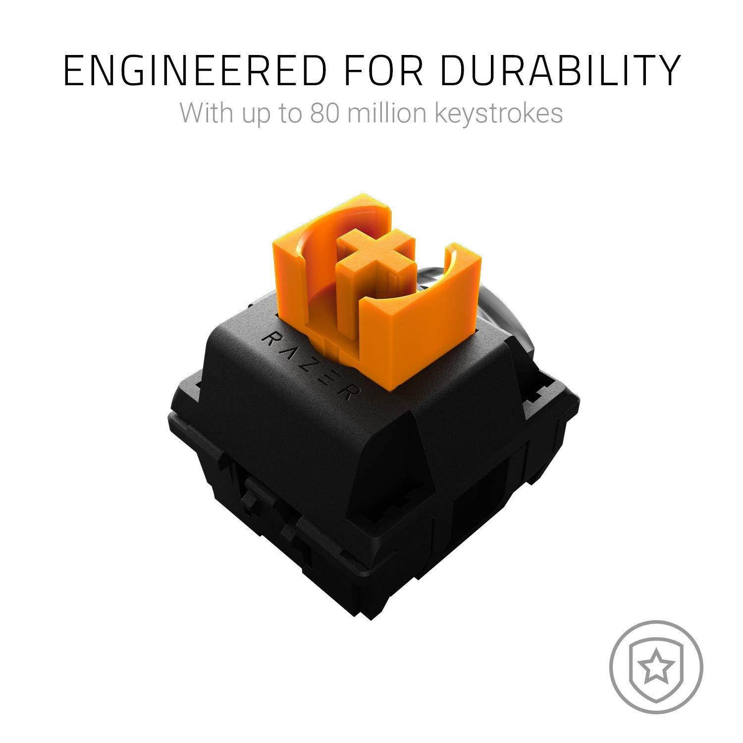 BlackWidow Lite Mechanical Tenkeyless Keyboard: Orange Key Switches - Tactile & Silent - White Individual Key Lighting - Compact Design - Detachable Cable - Stormtrooper Limited Edition