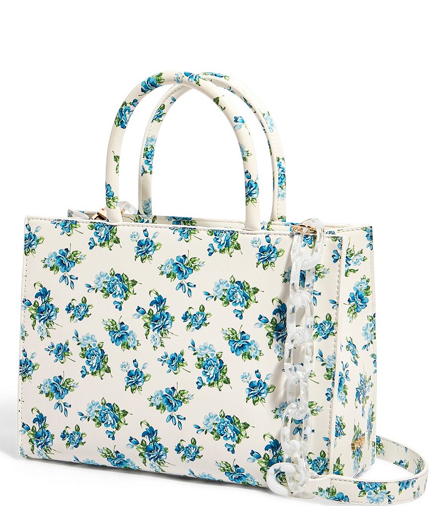 House of Want How We Gram Floral Vegan Leather Small Tote Bag