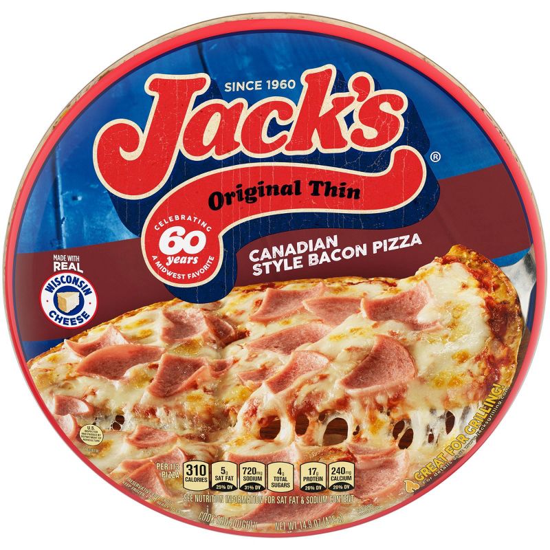 Jack's Original Canadian Bacon Frozen Pizza - 14.9oz