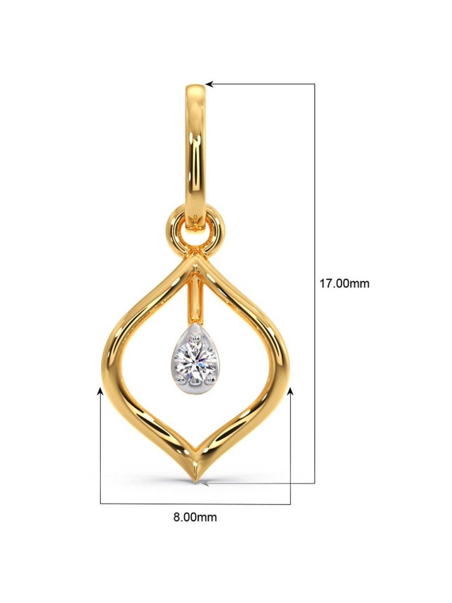 Joyalukkas 18k Gold & Diamond Pendant with Chain