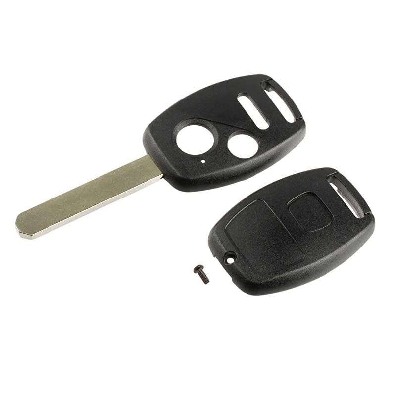 Fob less Entry Remote Shell Case amp Pad fits Honda 20102011 Accord Crosstour 20062011 Civic 20072013 CRV 20112015 CRZ 20092013 Fit 20112014 Odyssey