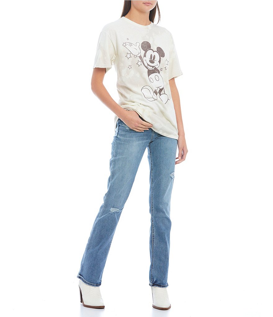 Junk Food Tie Dye Waving Mickey Short Sleeve Graphic Tee