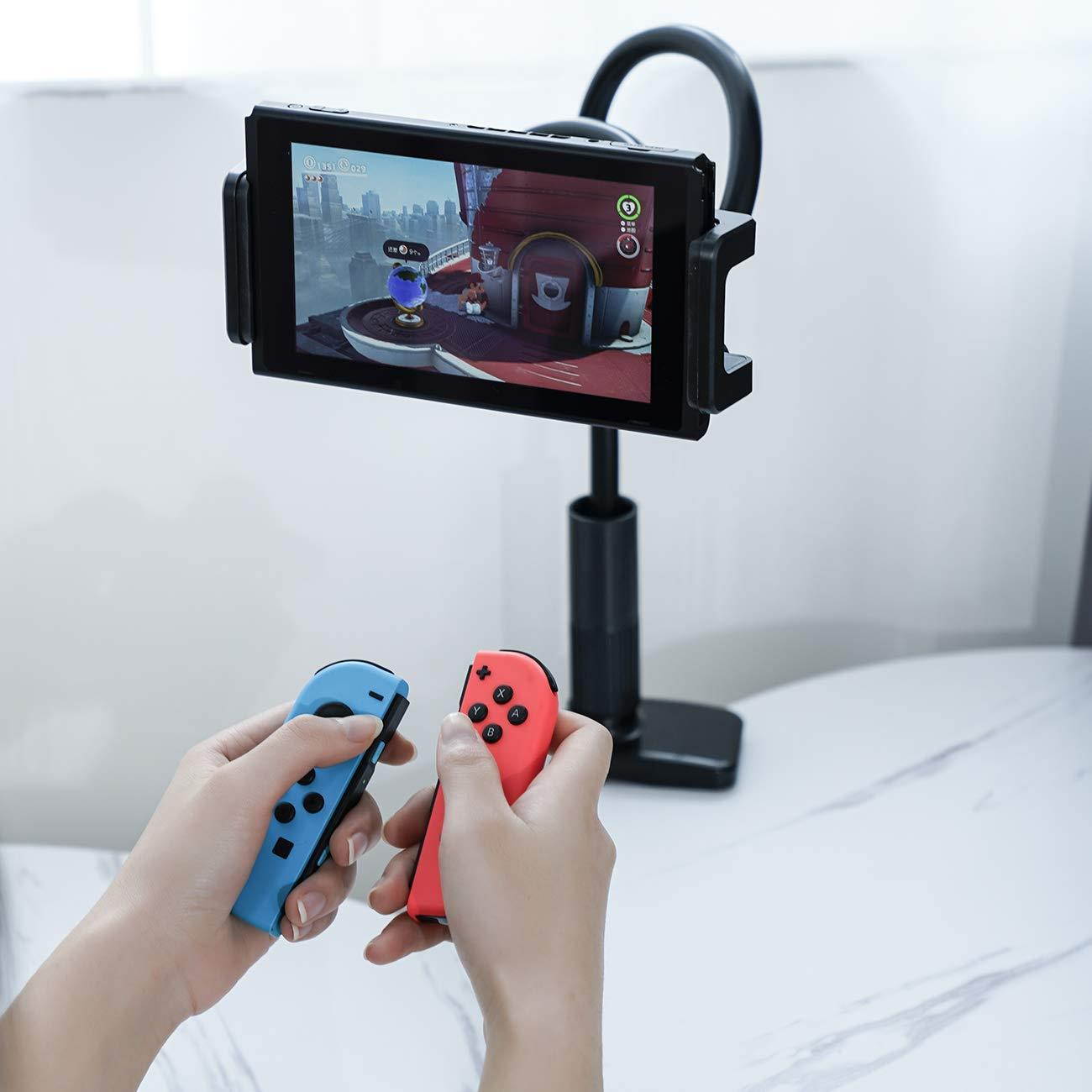 Gooseneck Tablet Mount Holder for Bed - Lamicall Flexible Tablet Arm Clamp, Bed Stand for 4.7-11" Devices, Such as iPad Mini 7.9, Air 9.7, Pro 10.5/11, Nintendo Switch, Samsung Galaxy Tabs - Black