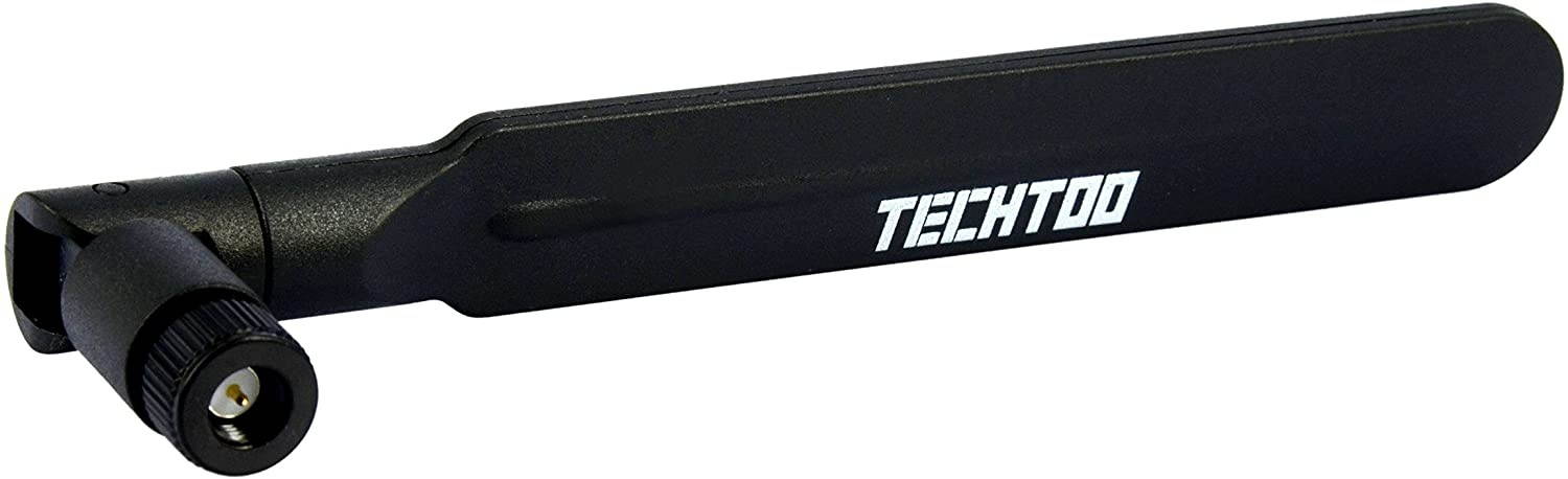 TECHTOO 3G 4G Antenna Wide Band 5dbi 700-2600Mhz Omni Directional GSM WiFi Antenna with SMA Male Connector for CEP Router Access Point Wireless Rang Extender and Other Network Device (2-Pack)