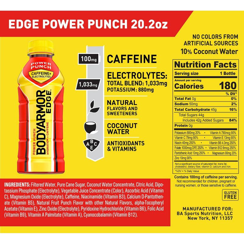BODYARMOR Edge Power Punch Sports Drink  - 20 fl oz Bottle