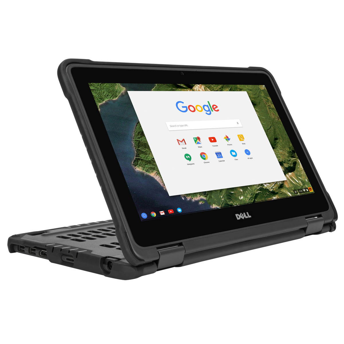 Targus THZ710GL Commercial-Grade Form-Fit 360 Degree Cover for Dell Chromebook 3189 11.6 inch Notebook - Black