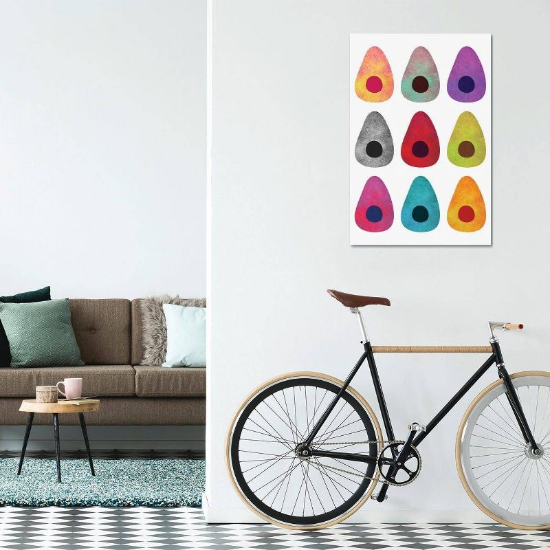 Colored Avocados by Elisabeth Fredriksson Unframed Wall Canvas - iCanvas