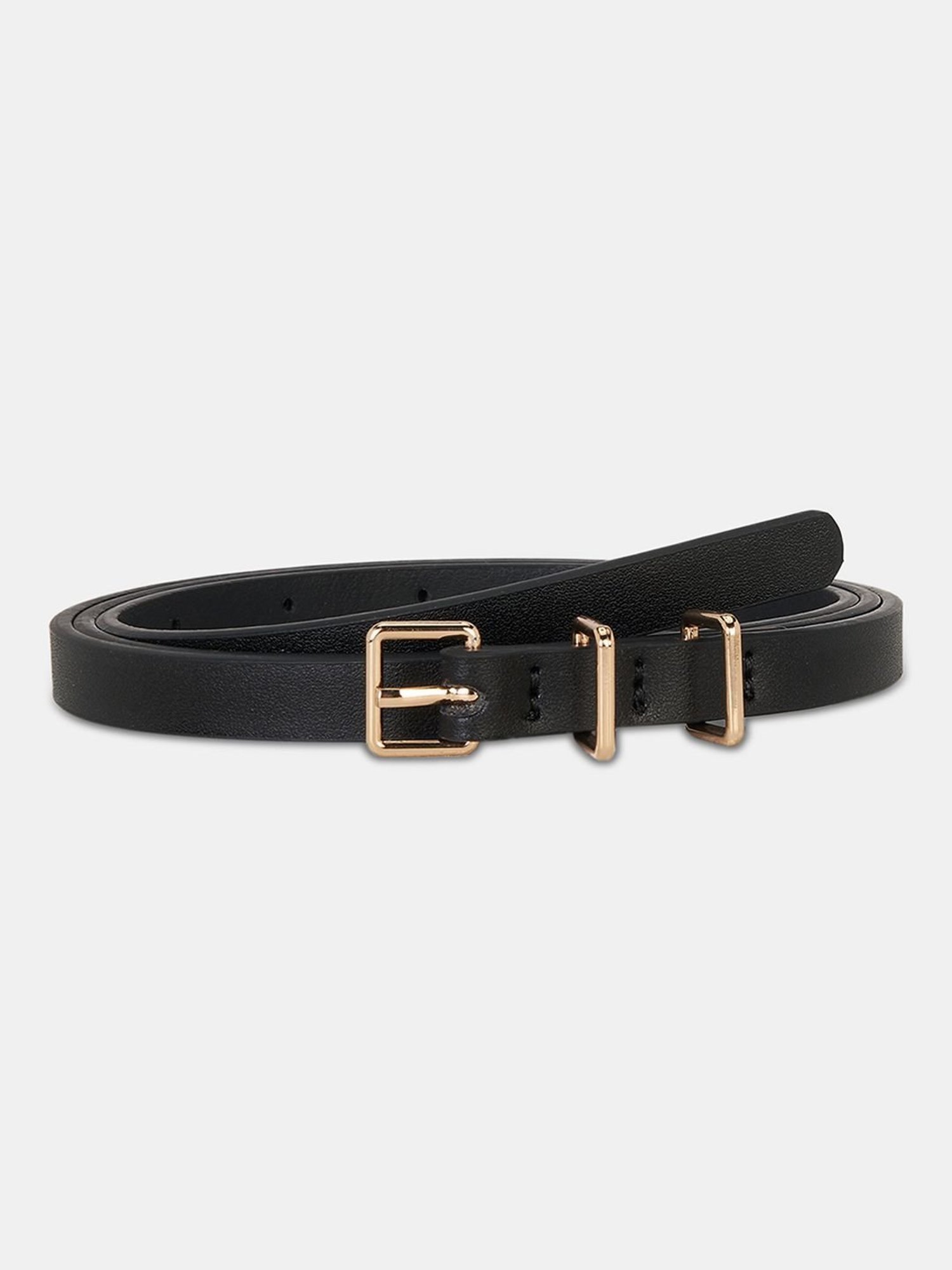Hidesign Mariko Brown Solid Leather Narrow Belt