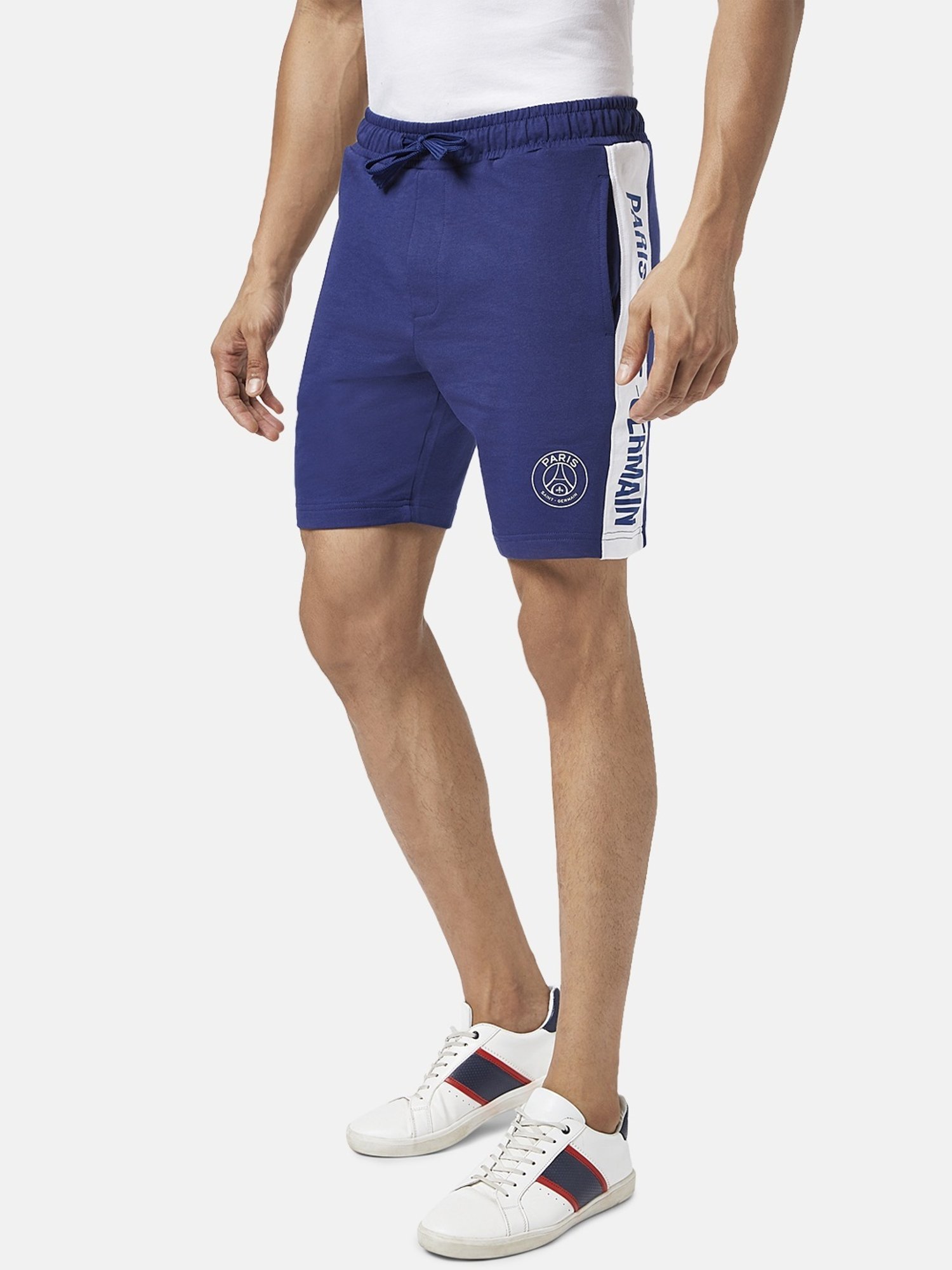 SF Jeans by Pantaloons Navy Slim Fit Self Pattern Shorts