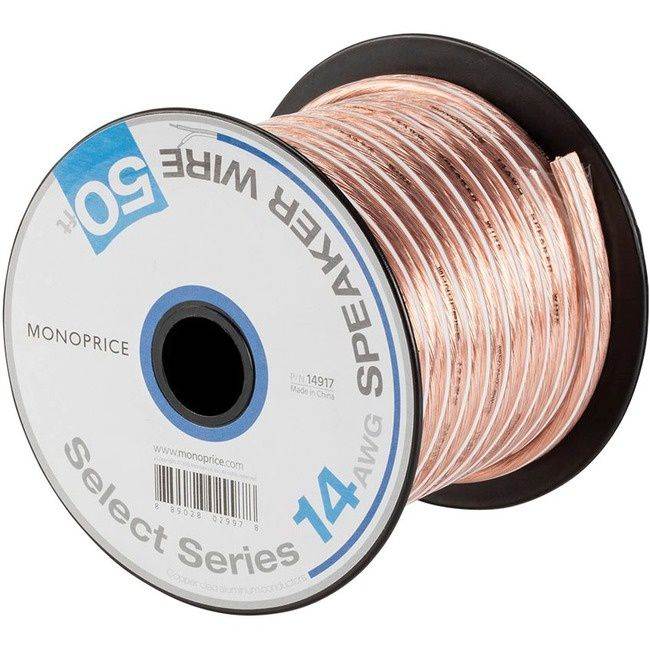 14AWG Speaker Wire  Pro Series 14 AWG Gauge Speaker Wire Cable 500 Feet 1524 Meters Great Use for Home Theater Speakers and Car Speakers White