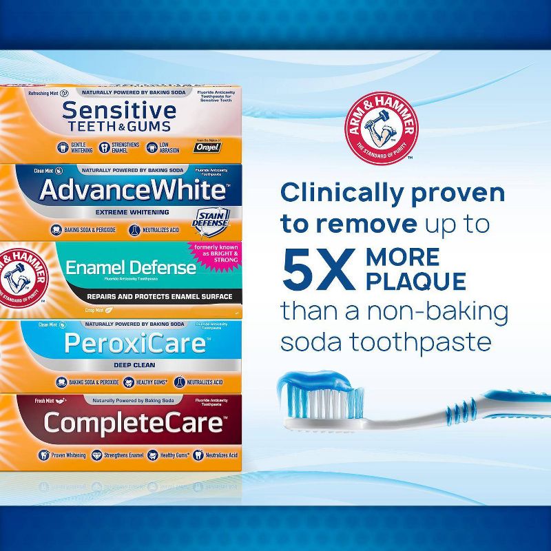 Arm & Hammer Crisp Mint Enamel Defense Fluoride Toothpaste - 4.3oz