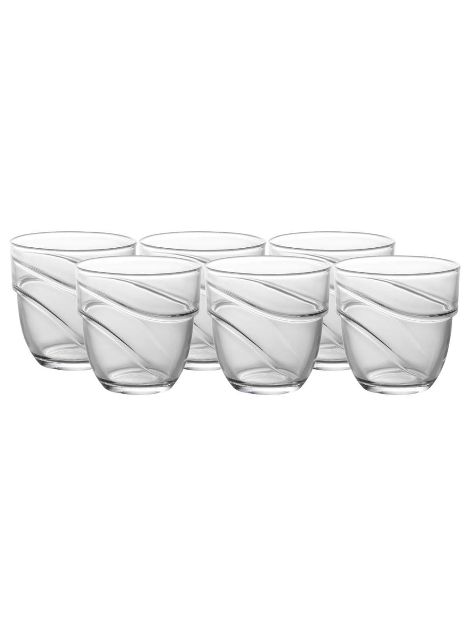 Duralex 'Wave' Transparent Glass 24 cm Tumbler (0.27 L) - Set of 6