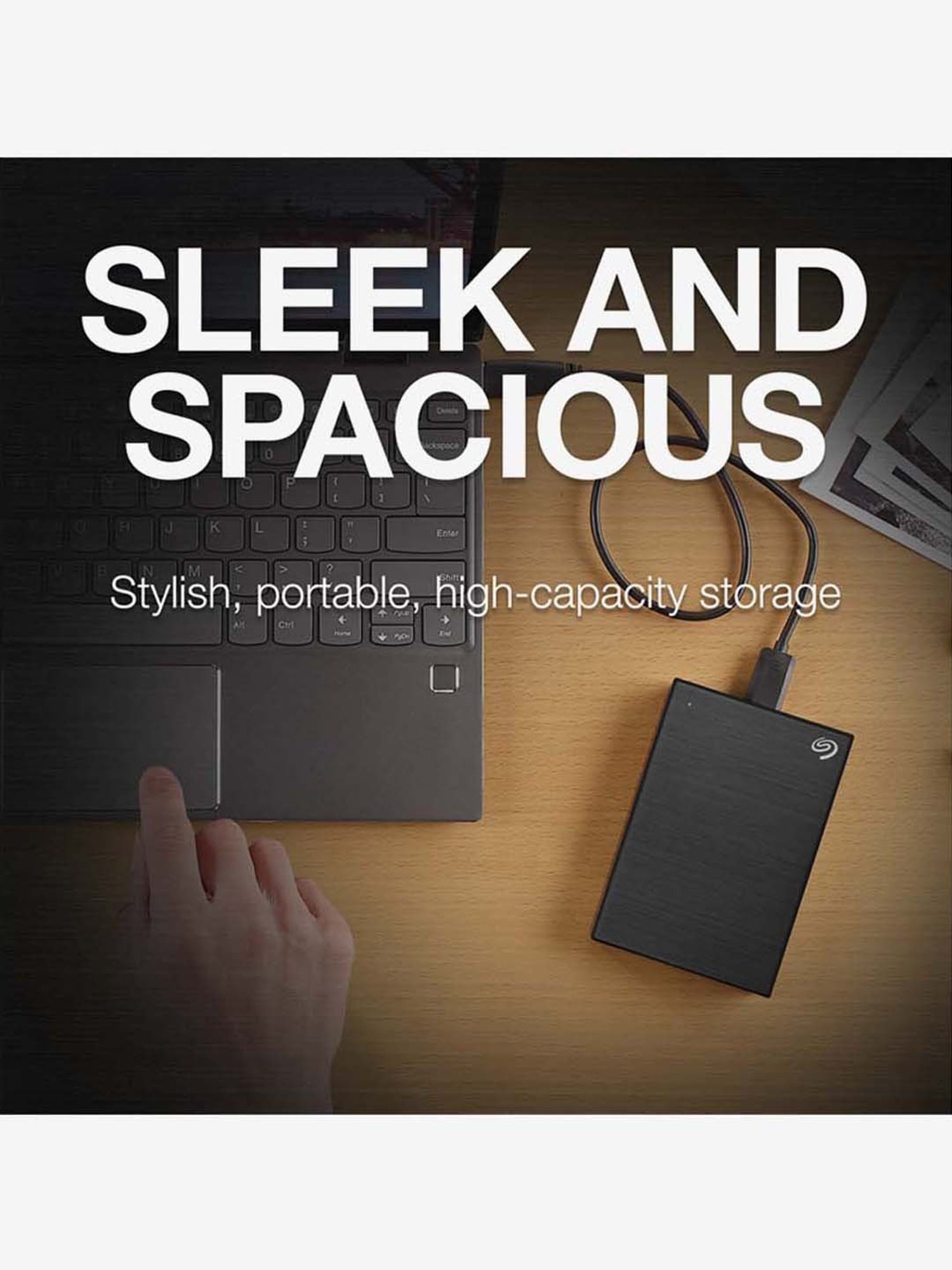 Seagate One Touch 2TB External HDD with Password - Black, for Win & Mac - STKY2000400