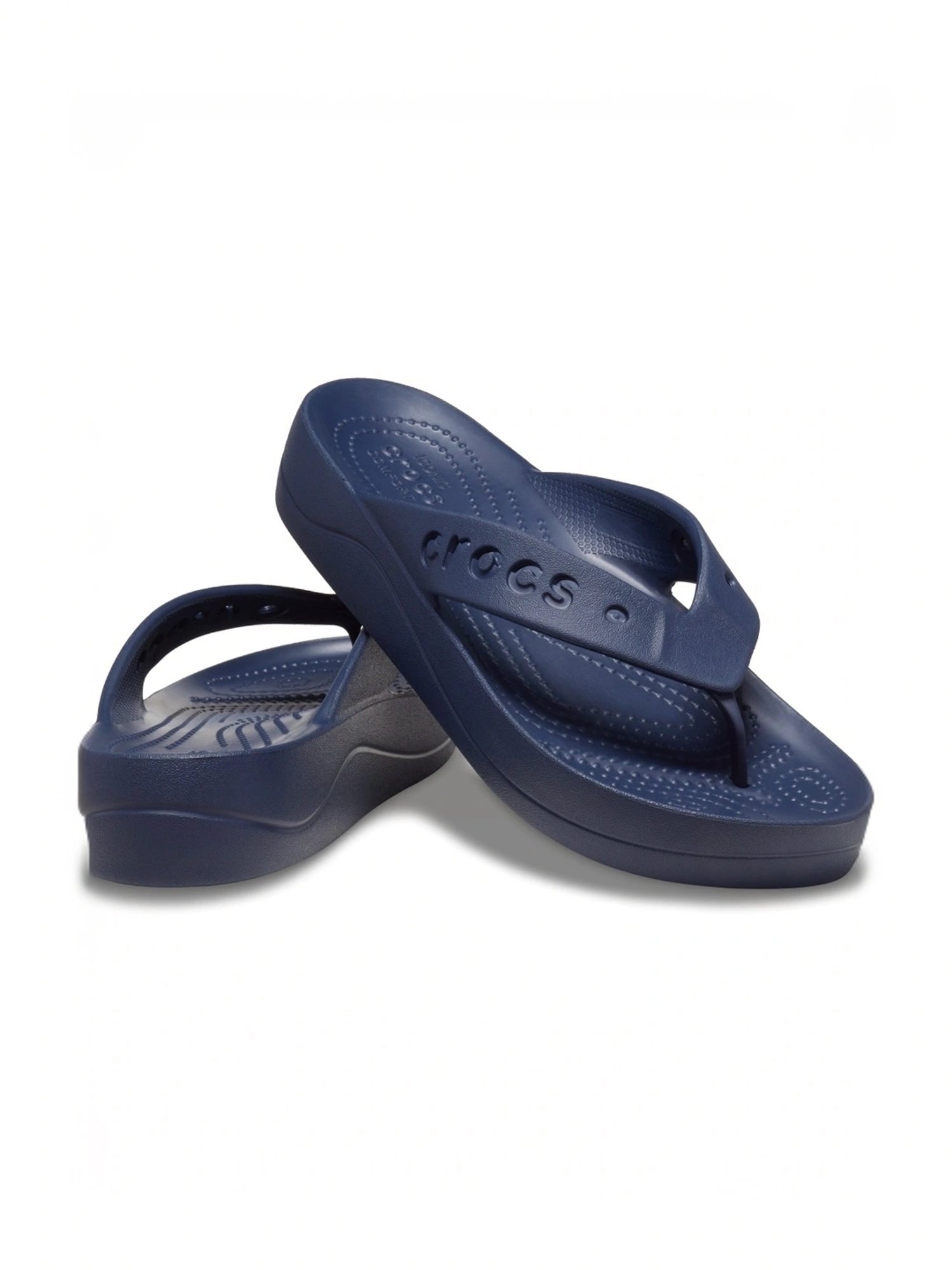 Crocs Women's Baya Navy Flip Flops