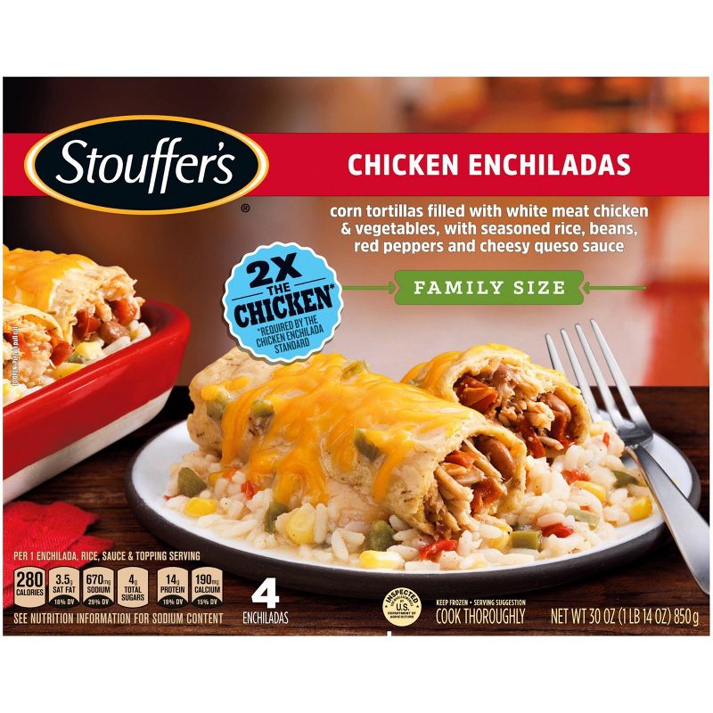 Stouffer's Frozen Chicken Enchiladas Family Size - 30oz