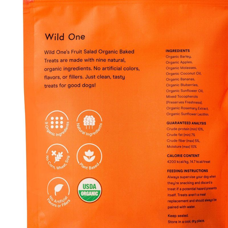 Wild One Organic Fruit Salad Dog Treats - 8oz