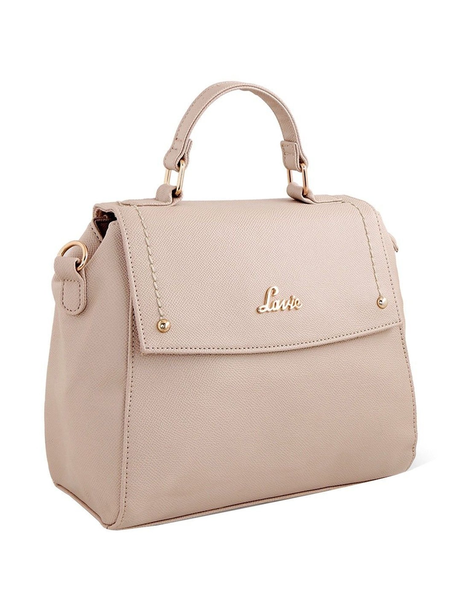 Lavie Pink Textured Medium Handbag