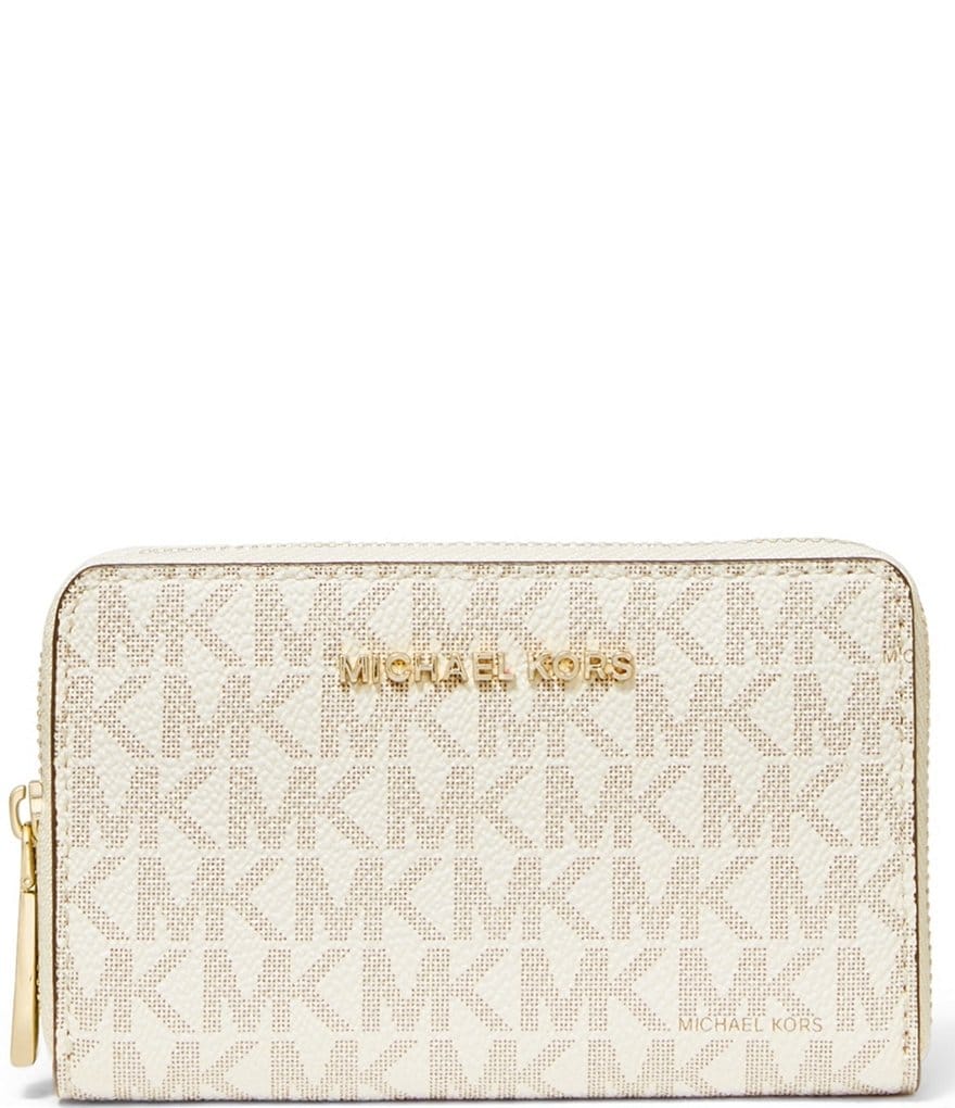 Michael Kors Jet Set Small Signature Zip Around Card Case