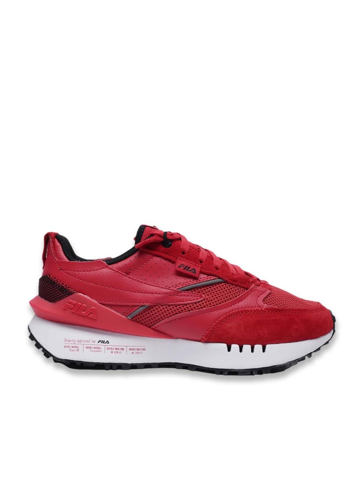 Fila Men's Red Running Shoes