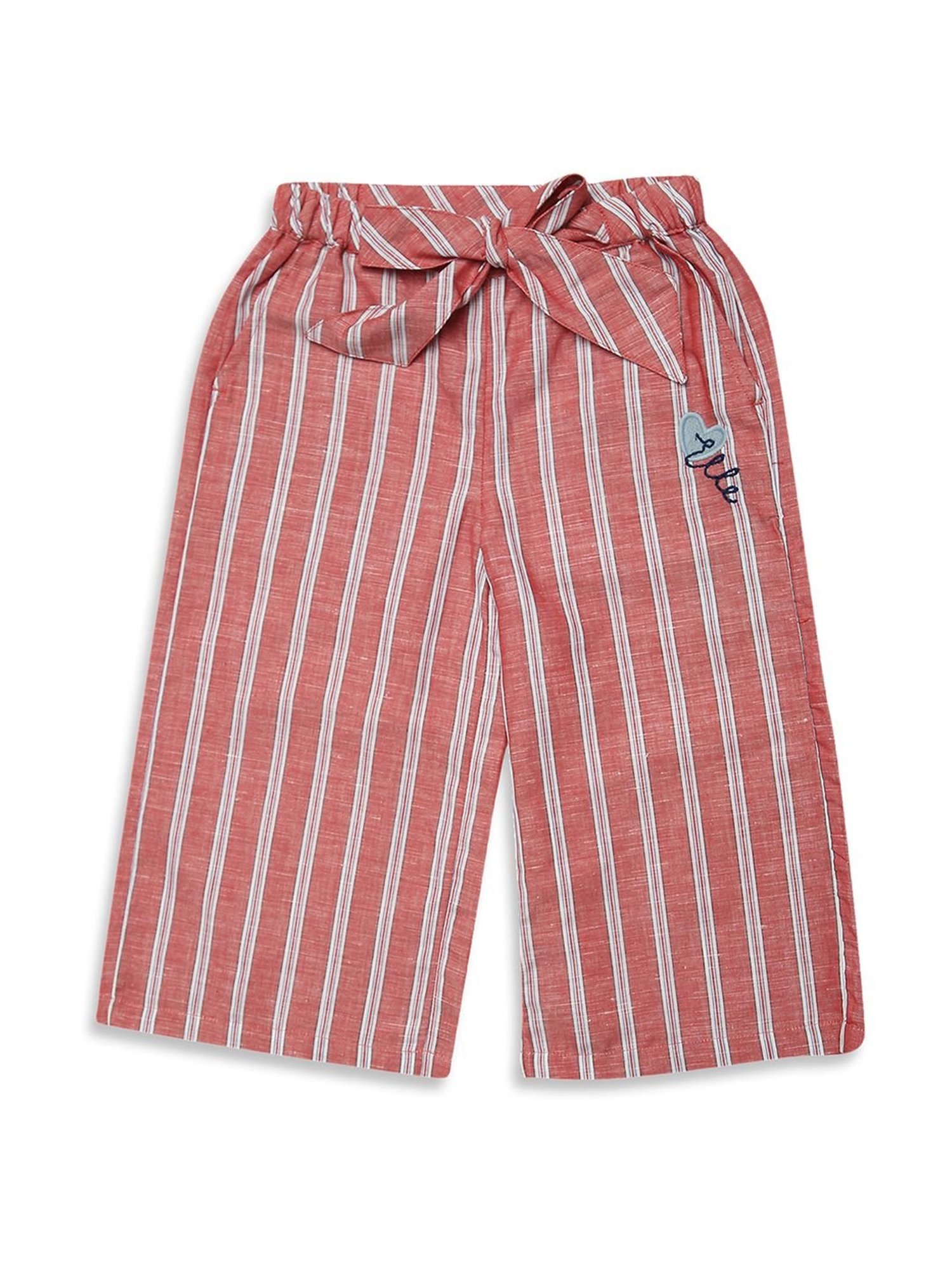 METTLE Girls Navy Solid Joggers