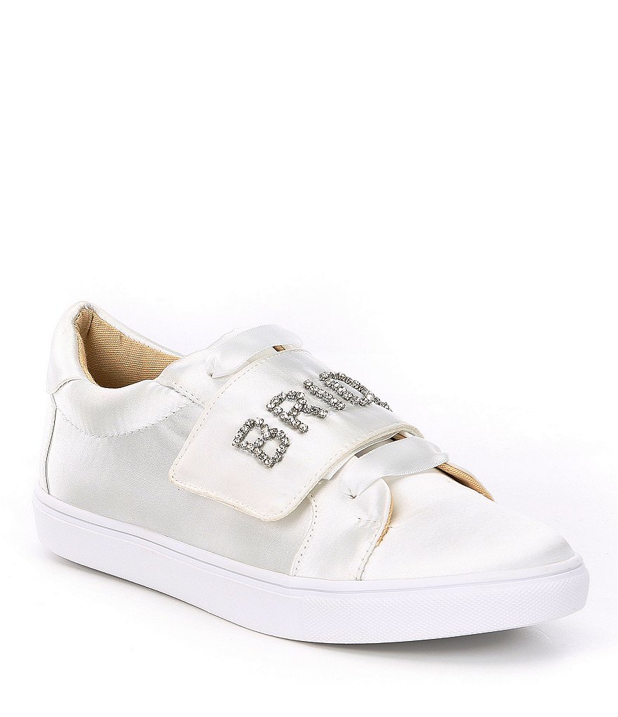 Kurt Geiger London Lexi Eagle Glitter Leather Lace-Up Sneakers