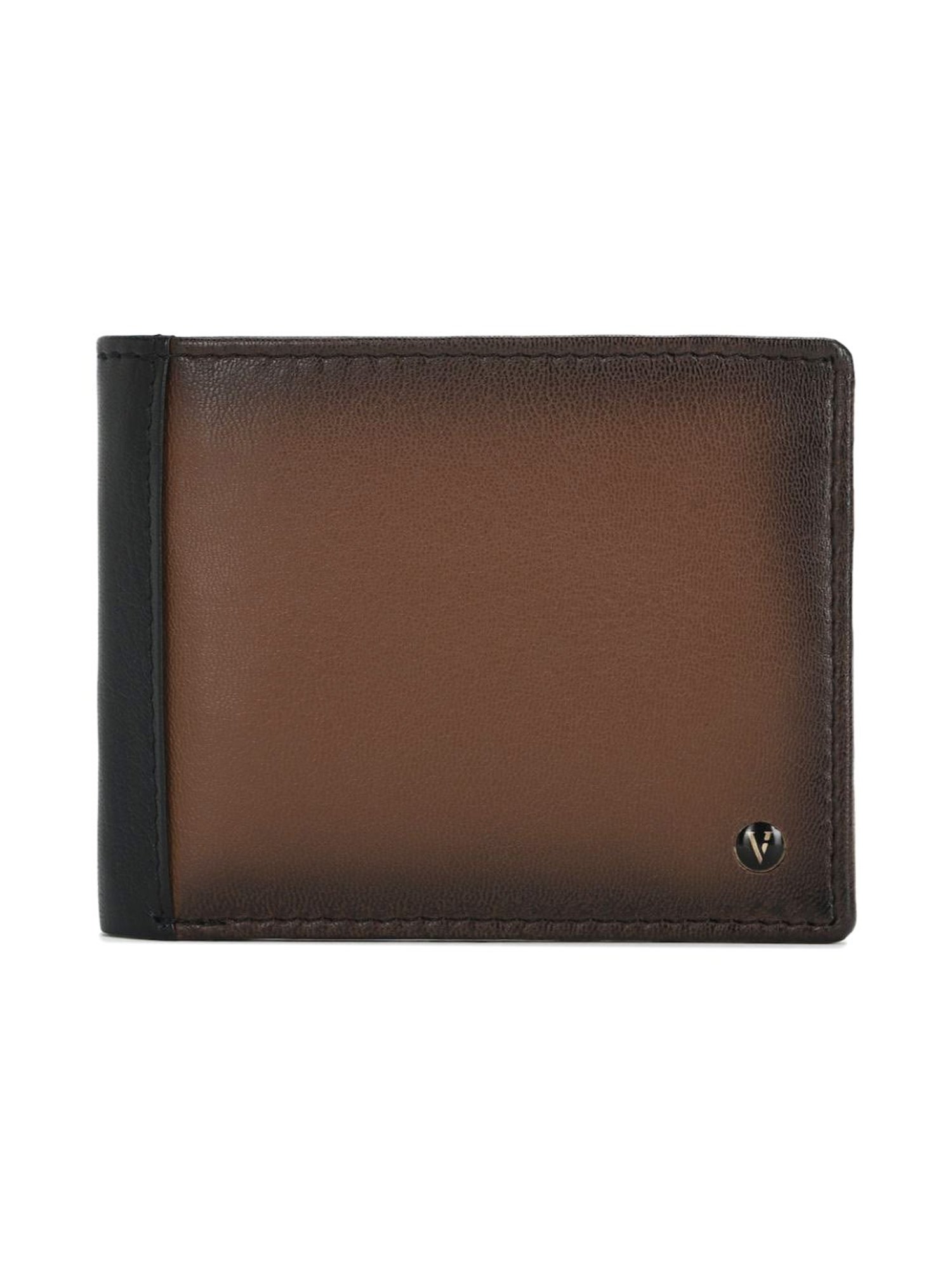 Van Heusen Brown Leather Bi-Fold Wallet for Men