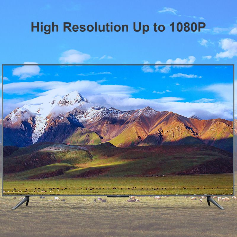 DisplayPort to HDMI 6 Feet Cable, Hannord DP to HDMI Male to Male Adapter 1080P HD Gold-Plated Cord Compatible with Lenovo, HP, ASUS, Dell and Other Brand