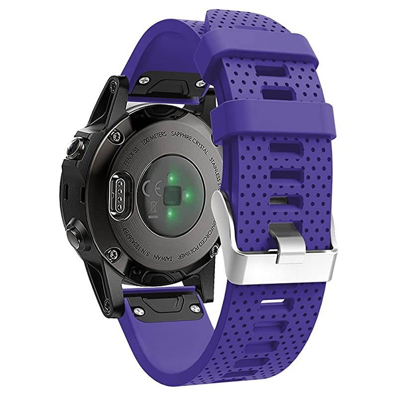 Band for Garmin Fenix 5S Fenix 6S Soft Silicone Replacement Watch Band Strap for Garmin Fenix 5SFenix 5S PlusFenix 6SFenix 6S Pro Smart Watch Fit 531 inches846 inches