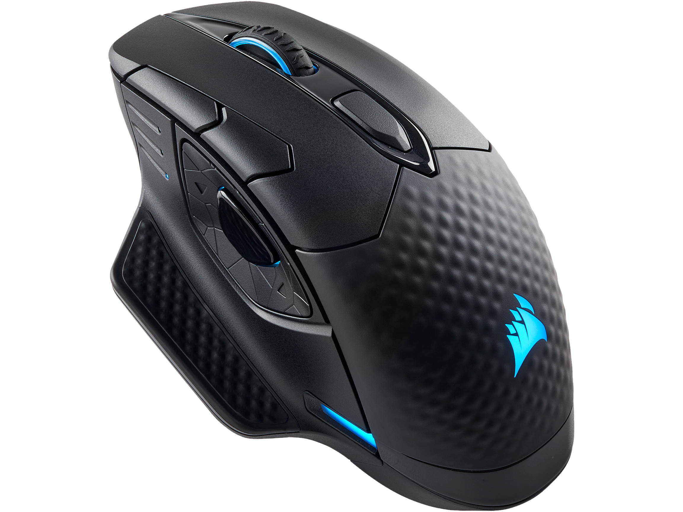 Corsair Dark Core RGB Performance Wired / Wireless Gaming Mouse, Black, Backlit RGB LED, 16000 dpi, Optical
