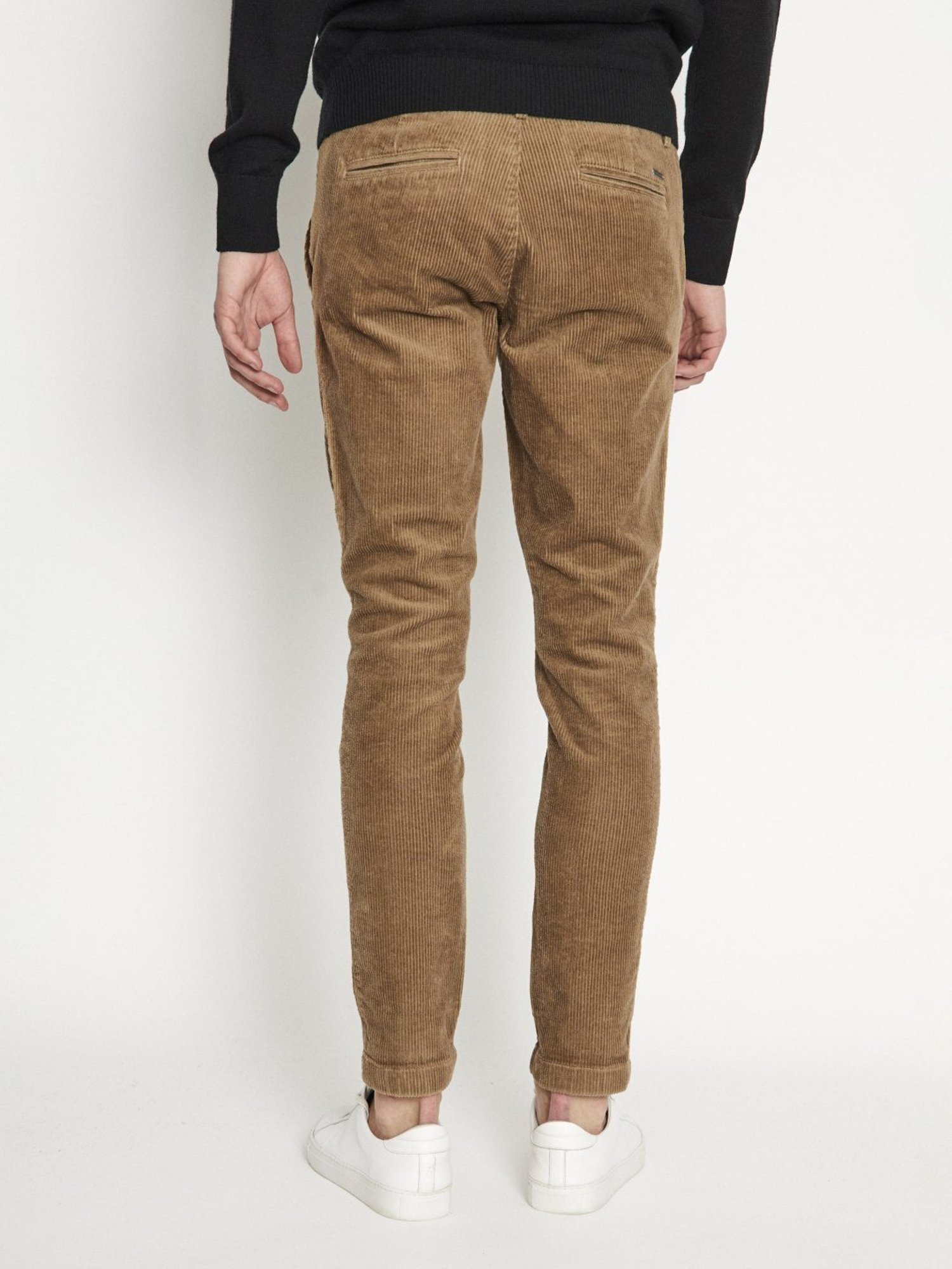Bruun & Stengade Beige Cotton Slim Fit Trousers