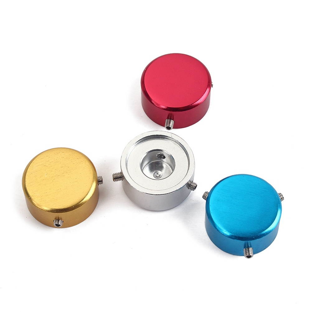4PCS/ Set Electric Guitar Effect Pedal Switch Knob Metal Effects Pedal Caps Effect Pedal Knobs with Wrench