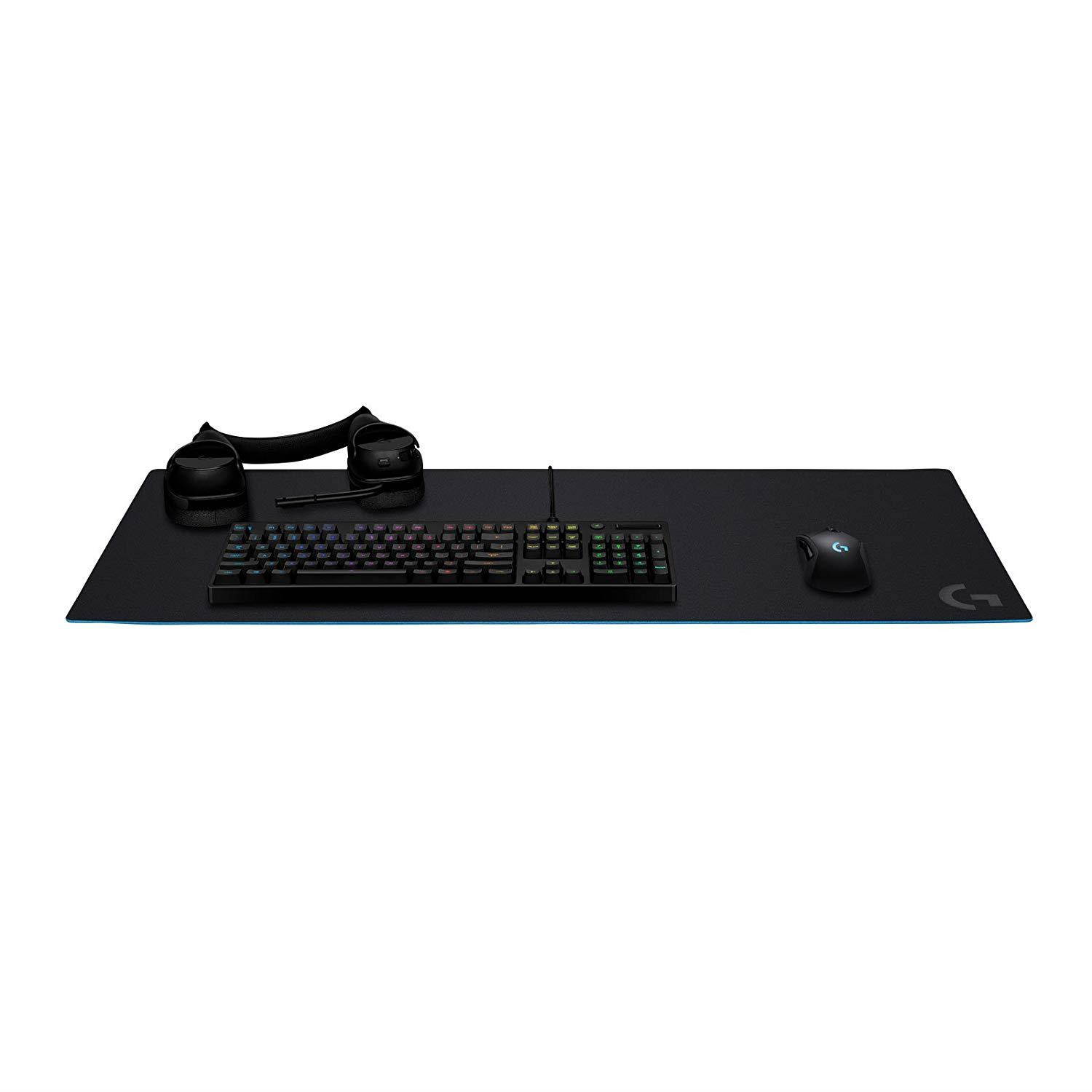 Logitech G840 Rubber Black &ndash; Mouse Pad (Black, White, 400 mm, 900 mm, 3 mm)