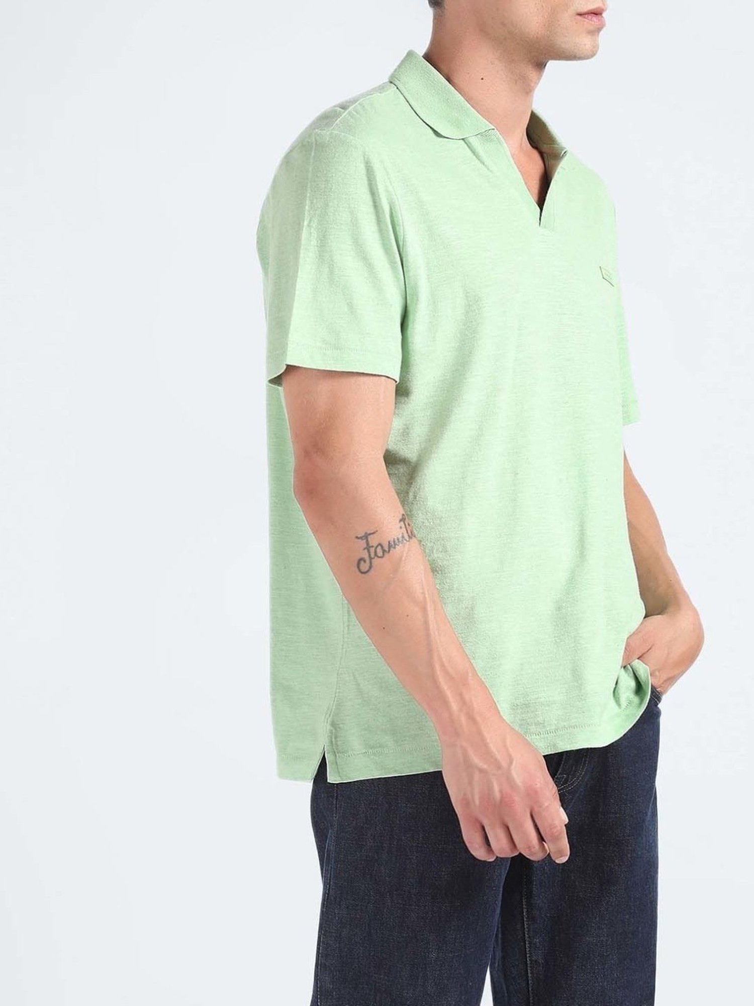 Calvin Klein Jeans Quiet Green Regular Fit Polo T-Shirt