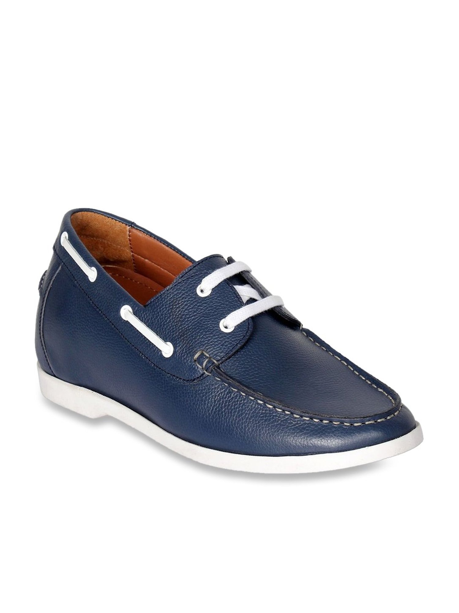 Celby Men's Height Increasing Blue Boat Shoes