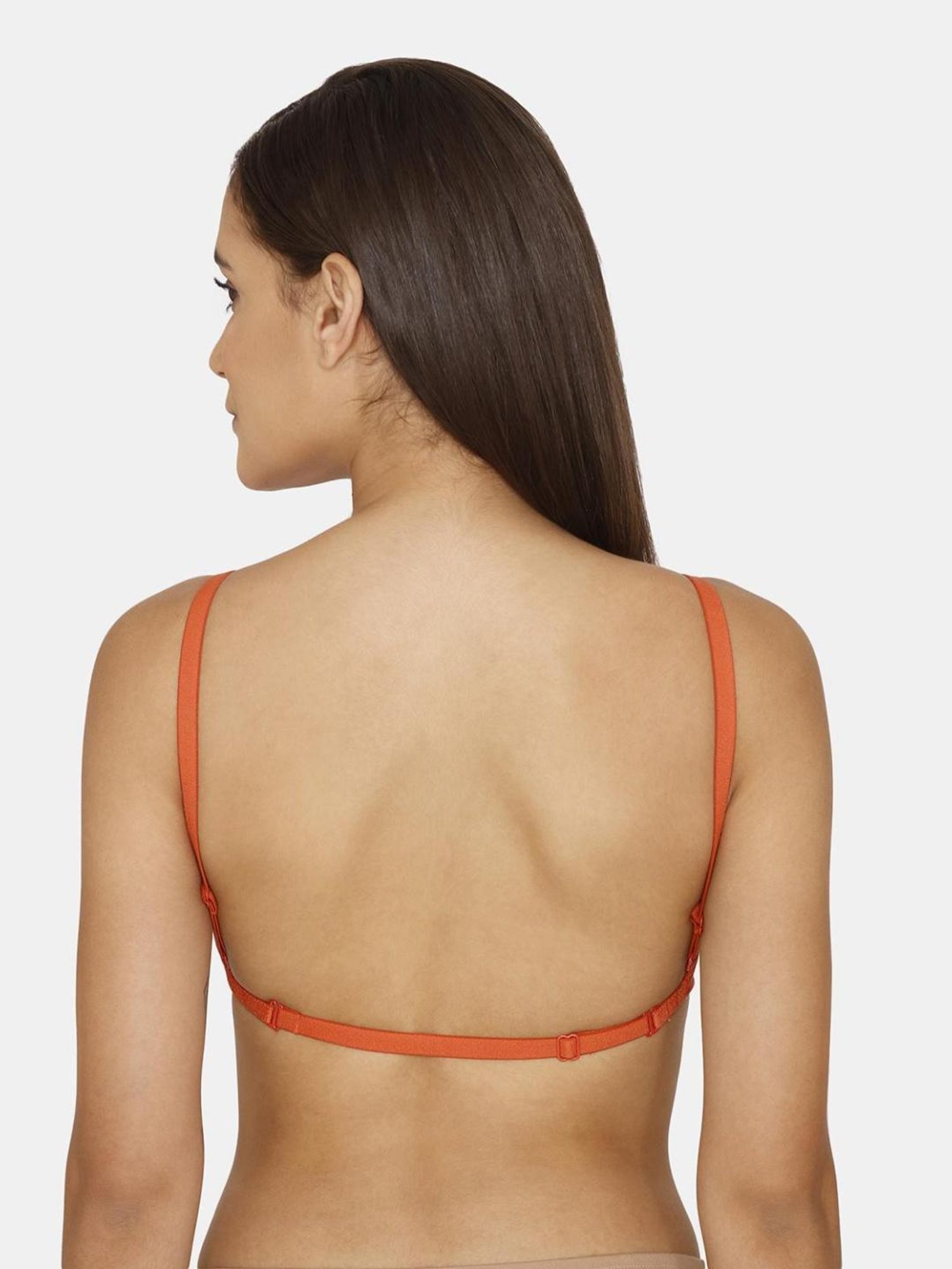 Rosaline by Zivame Orange Non-padded Bra