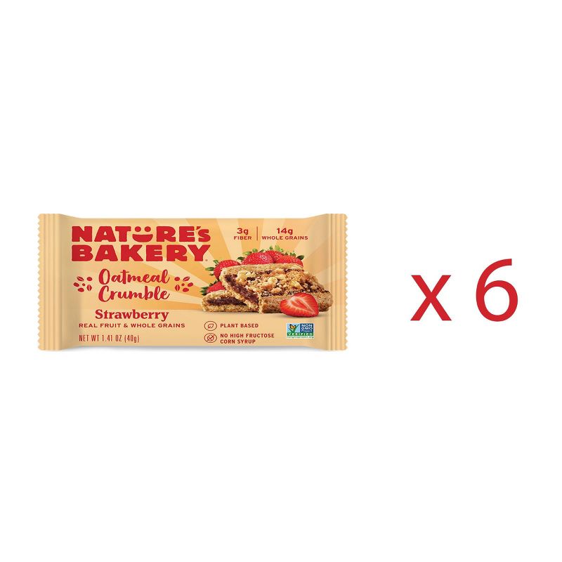 Nature's Bakery Strawberry Crumble Bar - 6ct