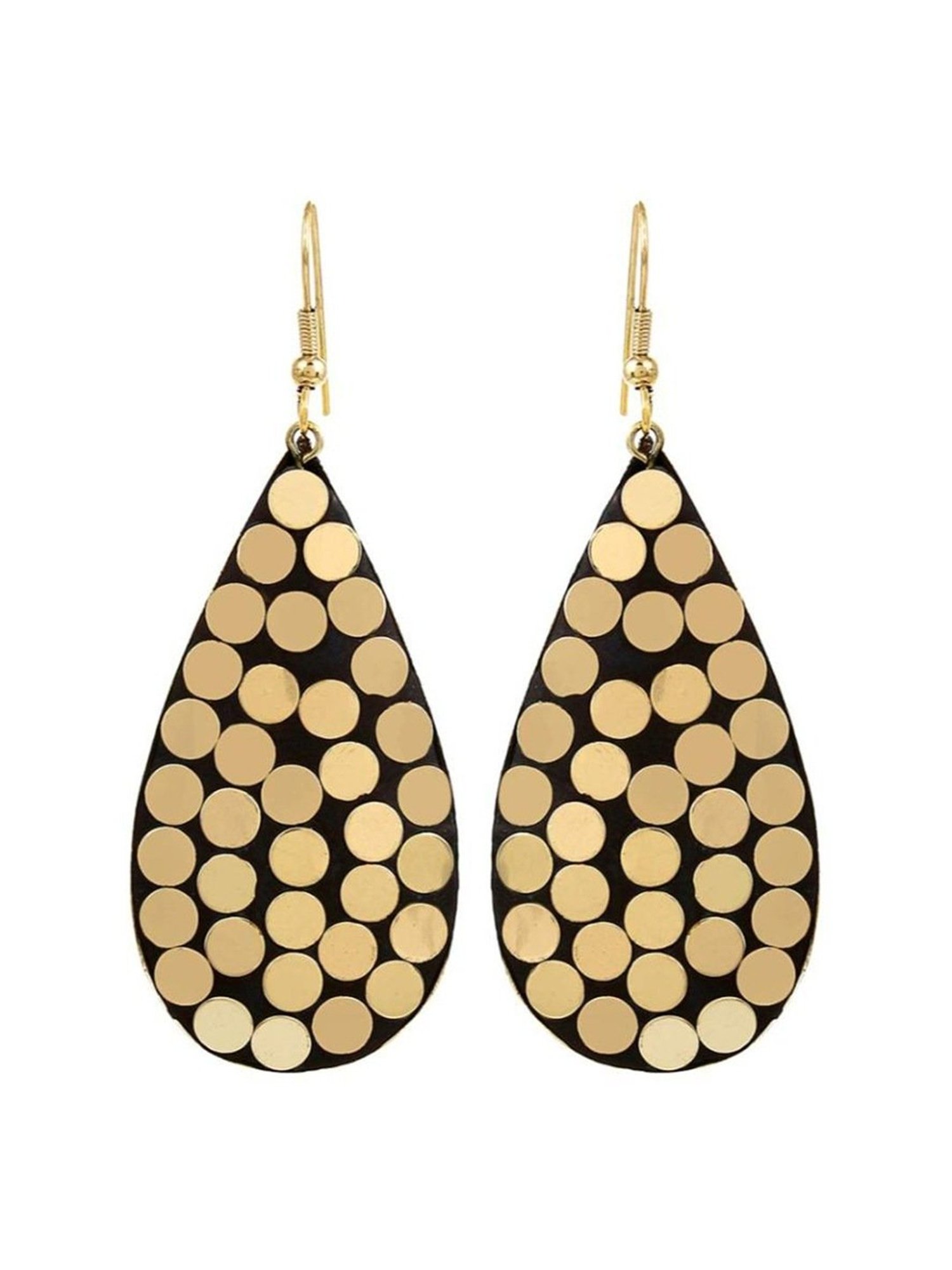 YouBella Gold-Plated Multi Stylish Afghani Tibetan Dangler Earrings for Women - Set of 6