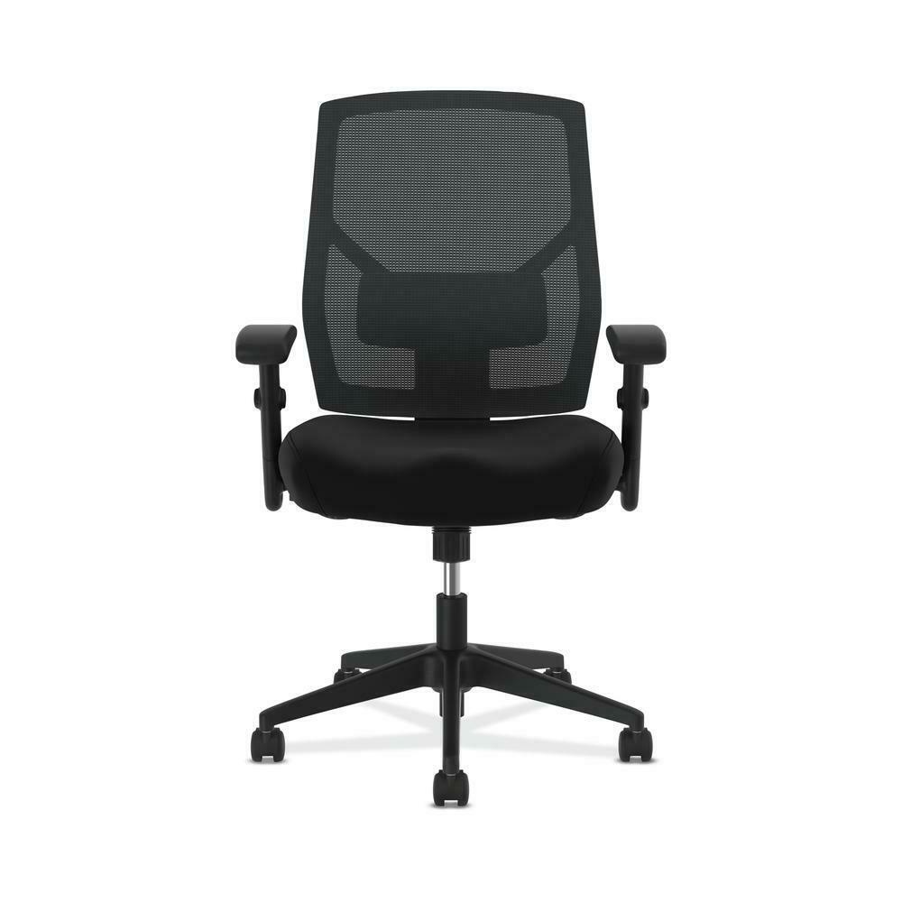 HON Crio High-Back Task Chair - Fabric Mesh Back Computer Chair for Office Desk,  Black (HVL581)
