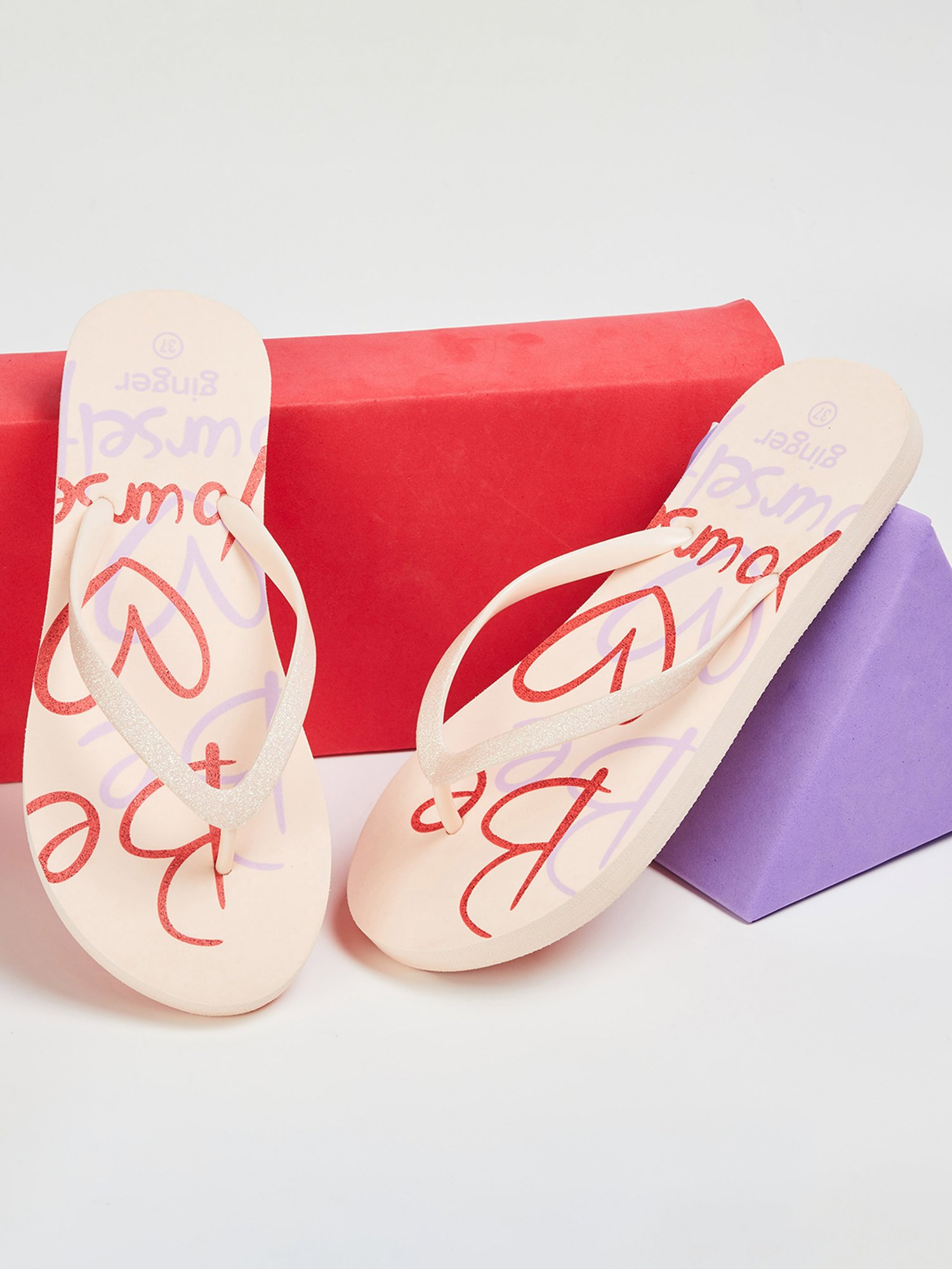 Ginger by Lifestyle Women's Pink Flip Flops