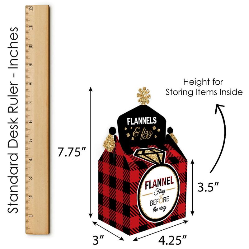 Big Dot of Happiness Pizza Party Time - Square Favor Gift Boxes - Baby Shower or Birthday Party Bow Boxes - Set of 12