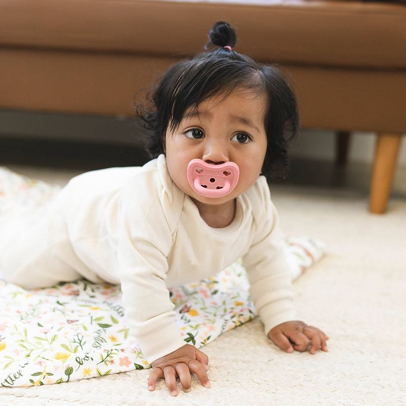 Bebe au Lait Natural 2pk Rubber Pacifier - Pink - 0-3 Months