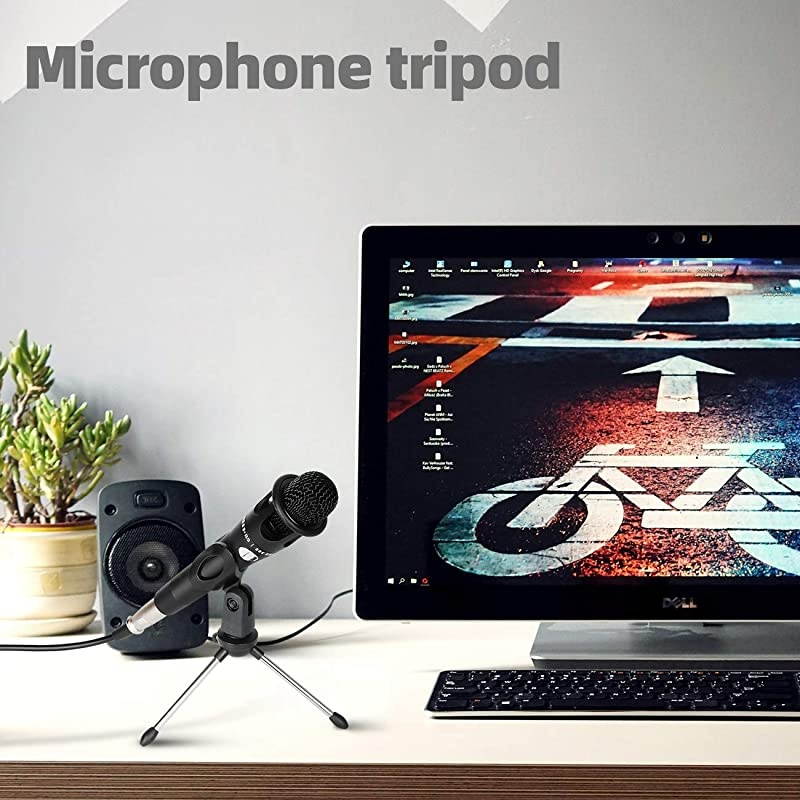 Microphone Mic Stand Tripod Bracket Portable Zinc Alloy Desktop Table Adjustable Holder